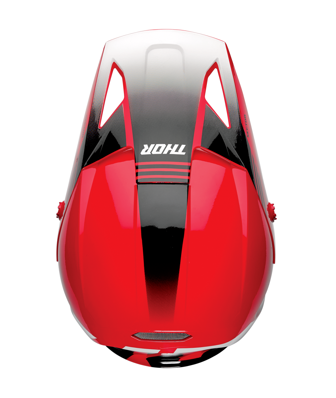 Thor 2025 Sector 2 Carve Gloss Red/White Helmet