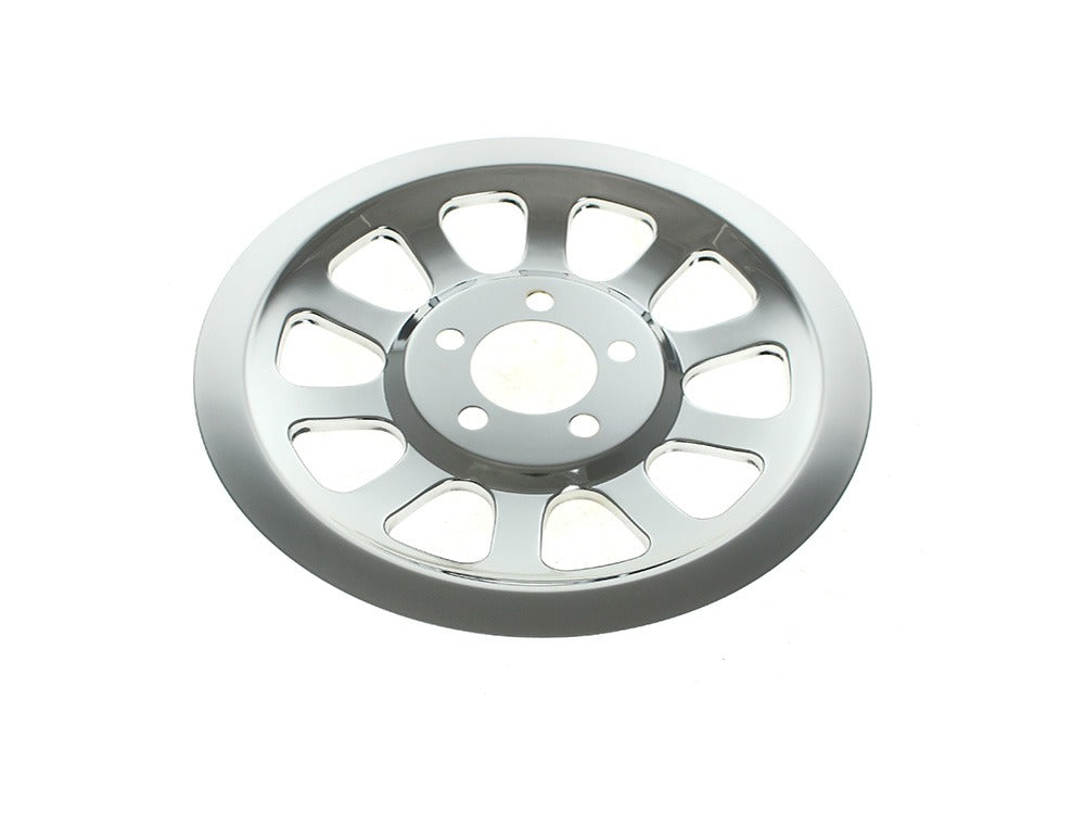 RSS HAR-15-305 Rear Pulley Cover Chrome for Harley-Davidson Dyna 06-17/Softail 07-Up w/66 Teeth Rear Pulley