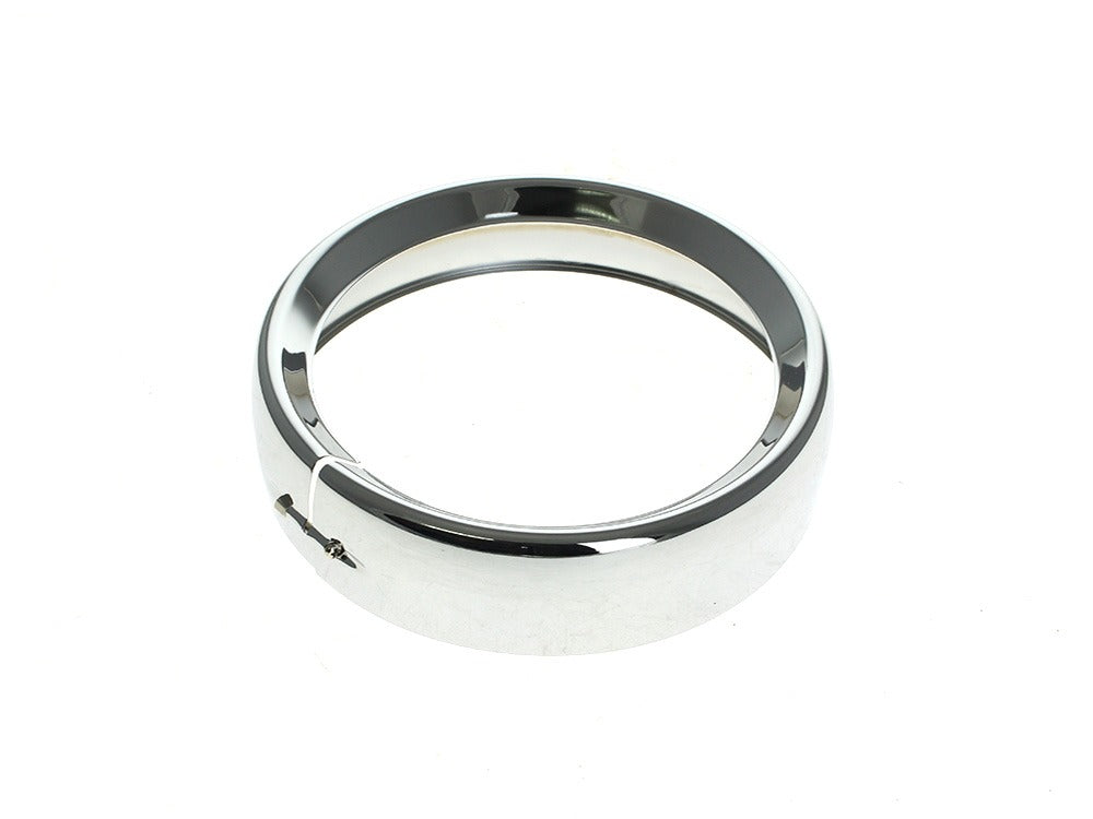 RSS HAR-38-048 Frenched 7" Headlight Trim Ring Chrome for FLH Touring 83-13/Road King 14-Up/Dyna Switch Back 12-16/FL Softail w/Nacelle 86-17