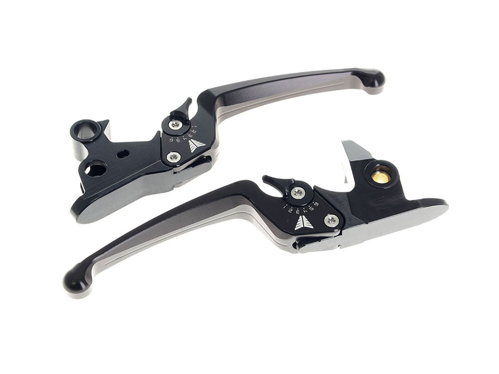 Muller Motorcycle AG MUL-150-10 Adjustable Levers Black for Softail 18-24