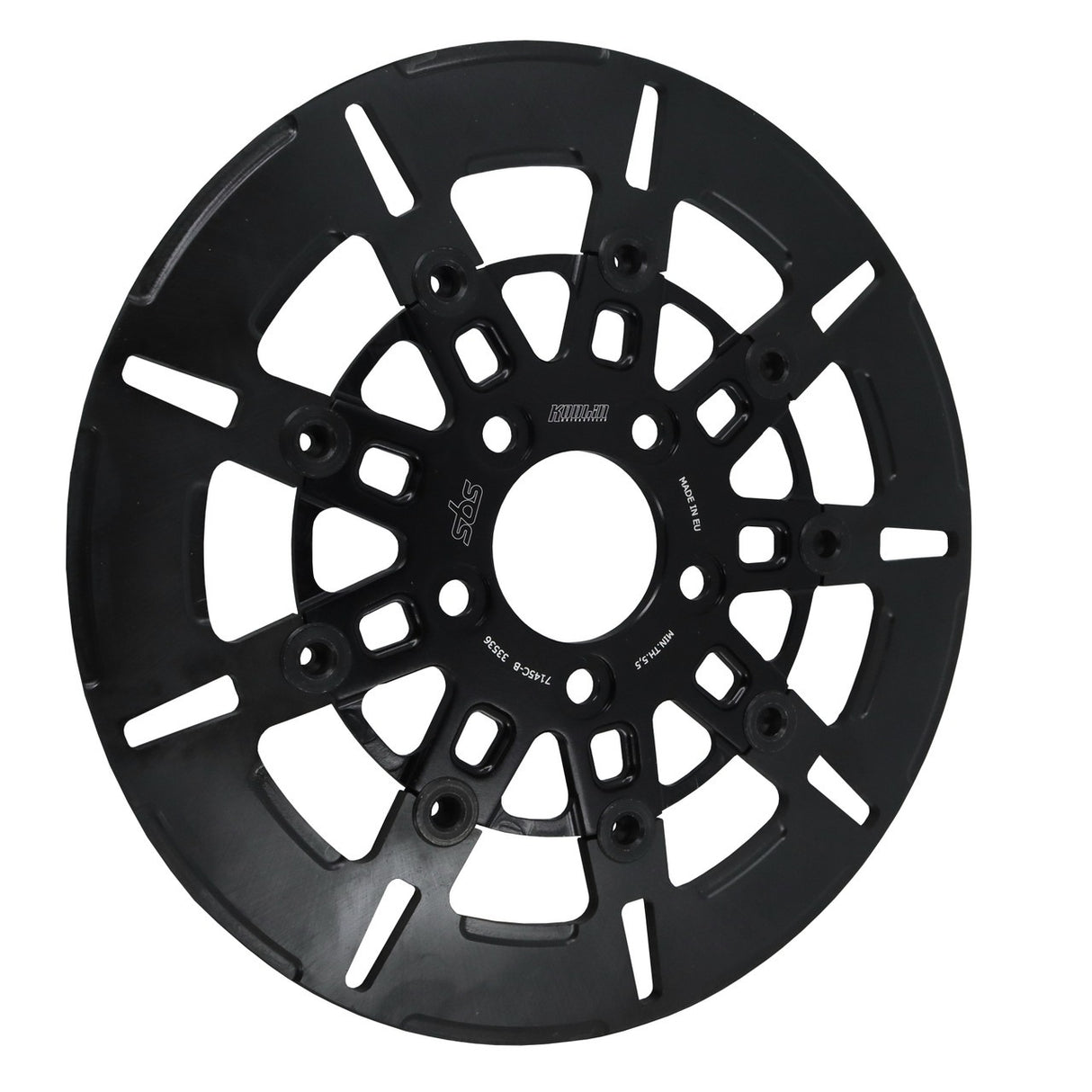 Kodlin KM-K7145C-B 11.5" Rear 9-Spoke Disc Rotor Black Band & Black Carrier for Harley-Davidson Big Twin 00-Up/Sportster 00-10