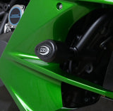 R&G Racing Aero Style Frame Crash Protectors Black for Kawasaki Ninja H2 SX 18-20