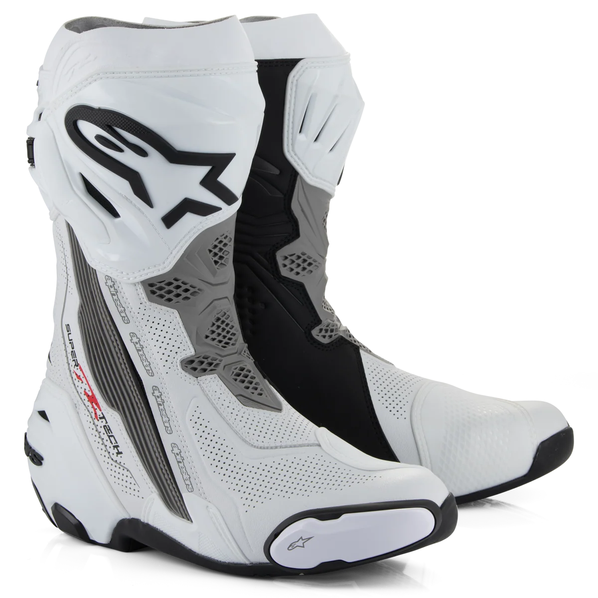 Alpinestars Supertech R V2 Vented White/Mid Grey/Black Boots