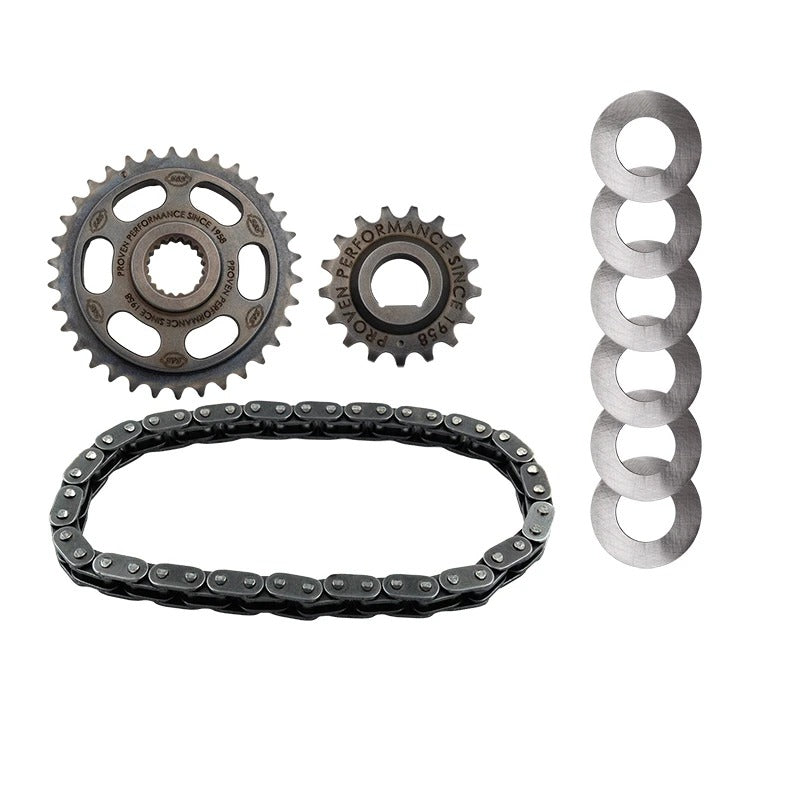 S&S Cycle SS330-0842 Camshaft Chain Drive Kit Includes Chain/Sprockets & Shims for Harley-Davidson Milwaukee-Eight 17-Up