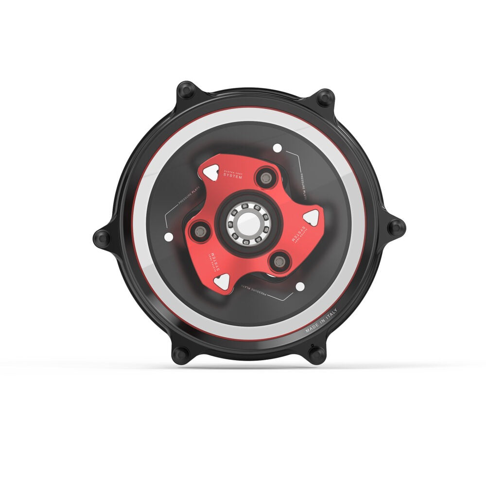 Rizoma R-ZDM179R Clutch Cover Red for Ducati V2 Models