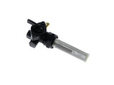RSS BAI-03-0040L-BLK Fuel Tap/Petcock w/22mm Thread w/5/16" Forward Facing Fuel Outlet Black for Harley-Davidson Softail 84-06/Dyna 91-06/FXR 82-94/Touring 88-06/Sportster 75-06/4 Speed Big Twin 75-86