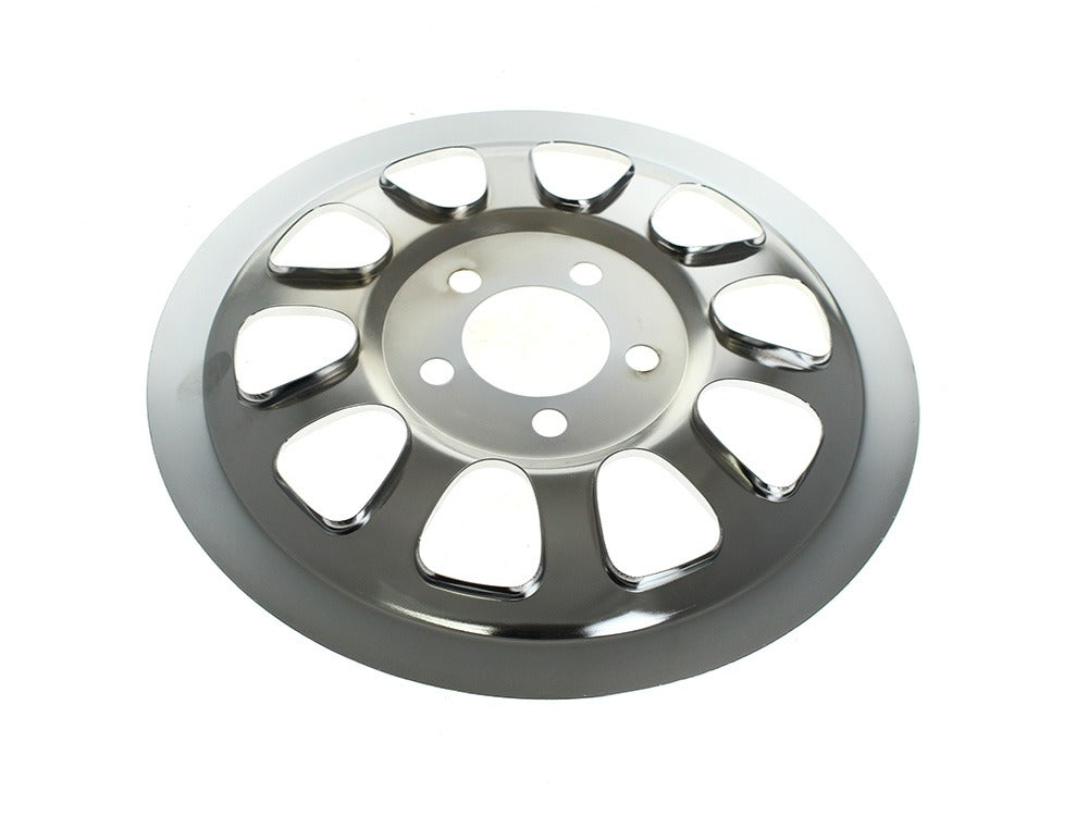 RSS HAR-15-305 Rear Pulley Cover Chrome for Harley-Davidson Dyna 06-17/Softail 07-Up w/66 Teeth Rear Pulley