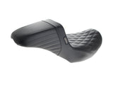 LePera LP-LV-597DLDD KickFlip Daddy Long Legs Dual Seat w/Black Double Diamond Stitch for Harley-Davidson CVO Touring 23-Up/Street Glide/Road Glide 24-Up/Touring 25-Up