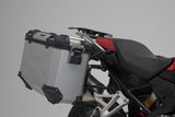 SW-Motech SW-ADV0789775100-S TRAX ADV Silver Adventure Luggage Set for BMW F 750 GS/F 850 GS 17-Up w/Plastic Rack