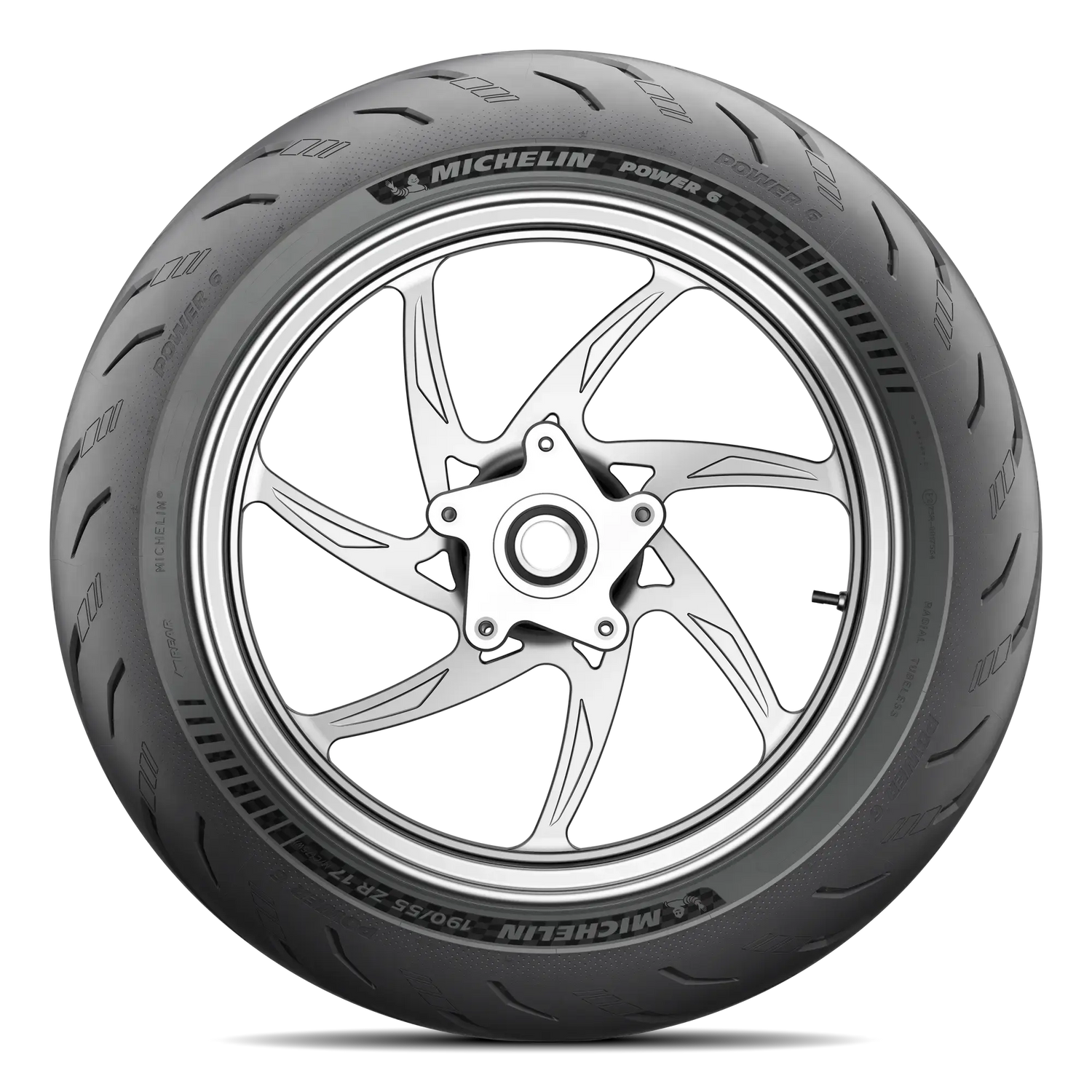 Michelin Power 6 Rear Tyre 180/55 ZR-17 73W Tubeless