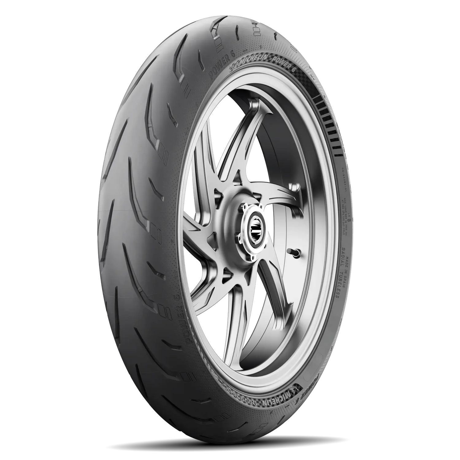 Michelin Power 6 Front Tyre 120/70 ZR-17 58W Tubeless