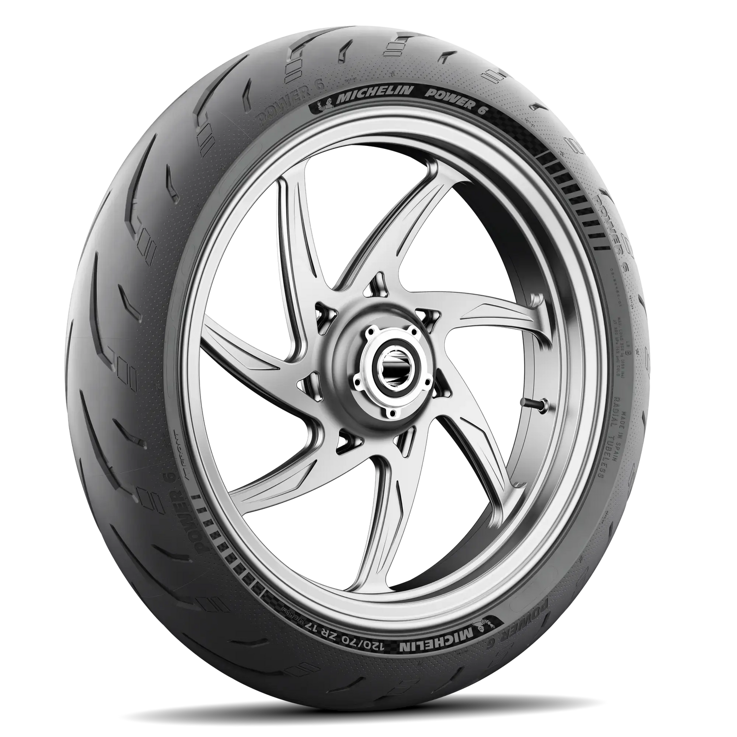 Michelin Power 6 Front Tyre 120/70 ZR-17 58W Tubeless