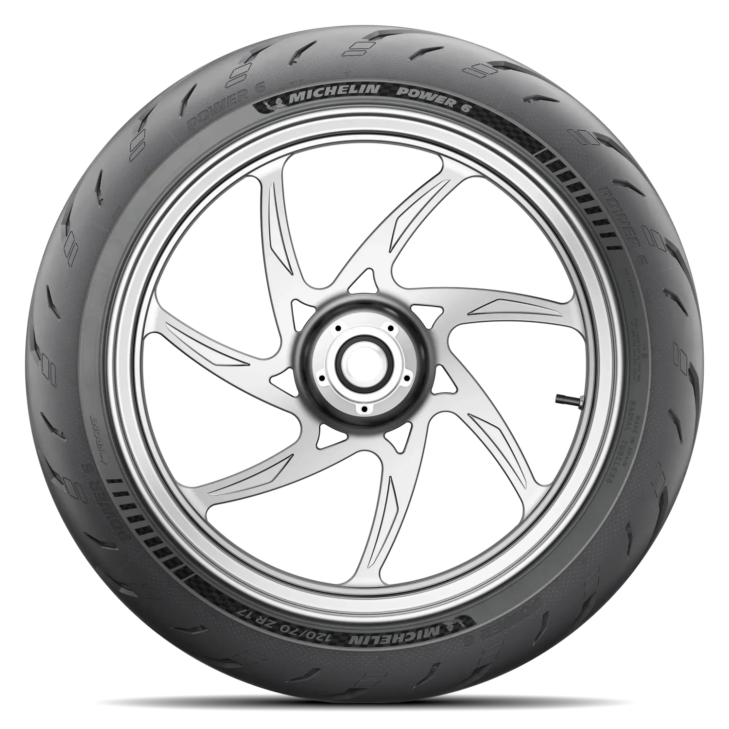 Michelin Power 6 Front Tyre 120/70 ZR-17 58W Tubeless