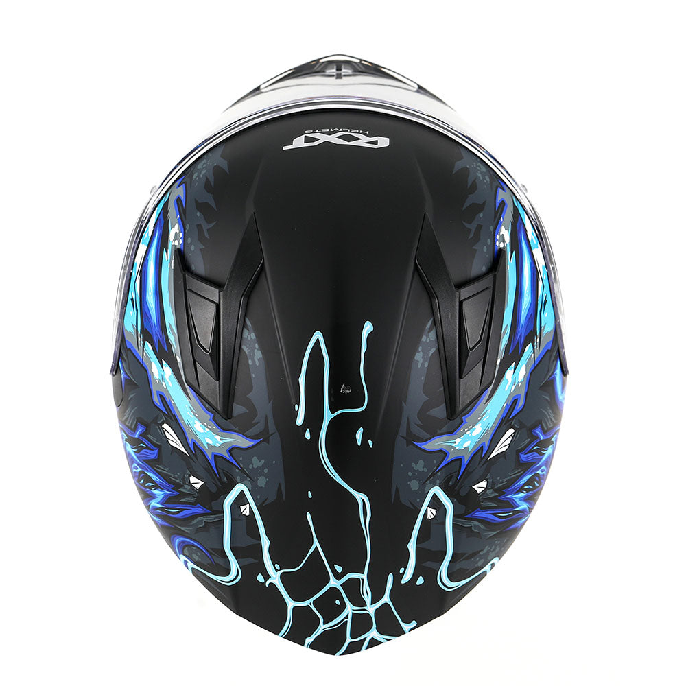 RXT 825 Street 2 Revenge Matte Black/Blue Helmet