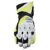 Five RFX1 Evo White/Fluro Yellow Gloves
