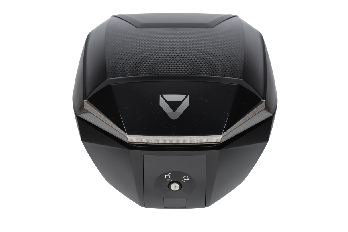 DriRider Shield 35L Luxe Black/Silver Small Top Case