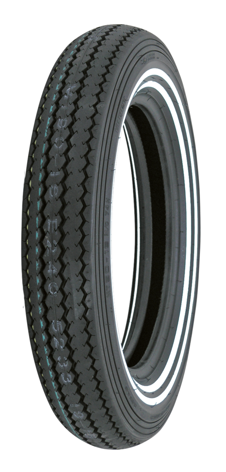 Shinko 270 Super Classic Double White Wall Front or Rear Tyre 4.00-19 M/C 61H Tube Type