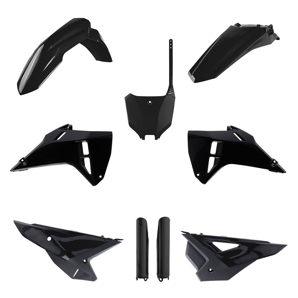 Polisport MX Plastic Kit Black for Honda CRF250R/CRF450R 25-Up