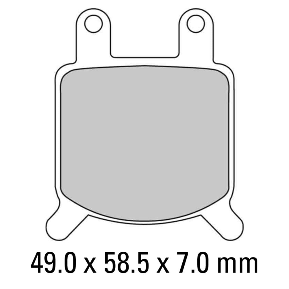 Ferodo FDB205P Platinum Carbon Grip Road Series Organic/Non-Sintered Compound Brake Pads