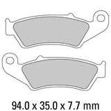 Ferodo FDB892EF Eco-Friction Road Series Organic/Non-Sintered Mid-Metallic Compound Brake Pads