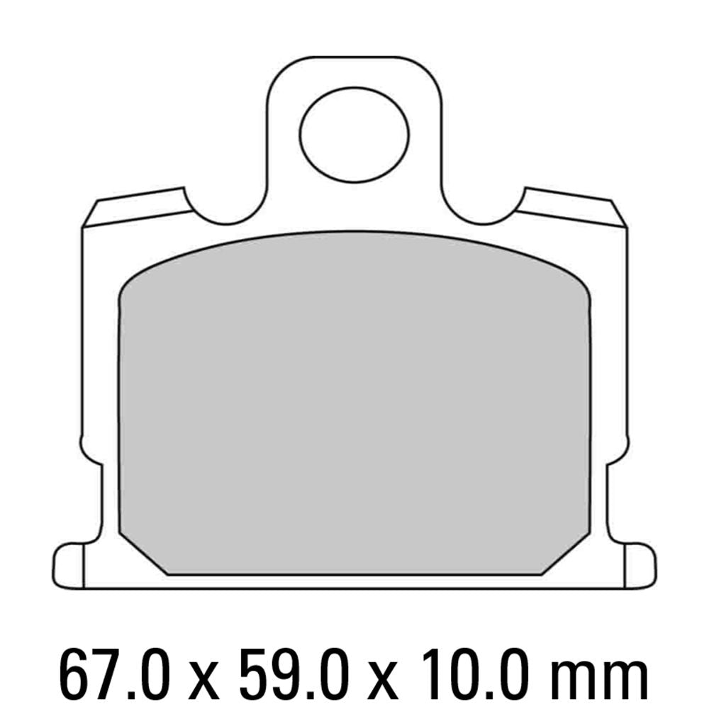 Ferodo FDB277P Platinum Carbon Grip Road Series Organic/Non-Sintered Compound Brake Pads