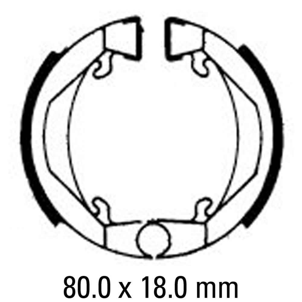 Ferodo FSB712 Organic Compound Brake Shoes