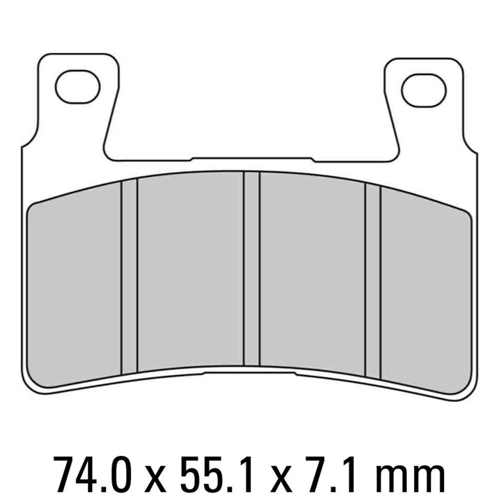 Ferodo FDB2114P Platinum Carbon Grip Road Series Organic/Non-Sintered Compound Brake Pads