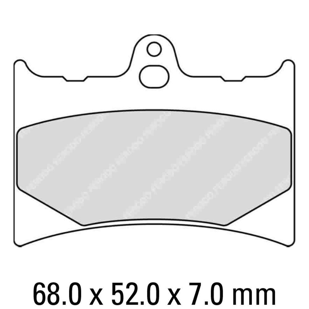 Ferodo FDB498P Platinum Carbon Grip Road Series Organic/Non-Sintered Compound Brake Pads