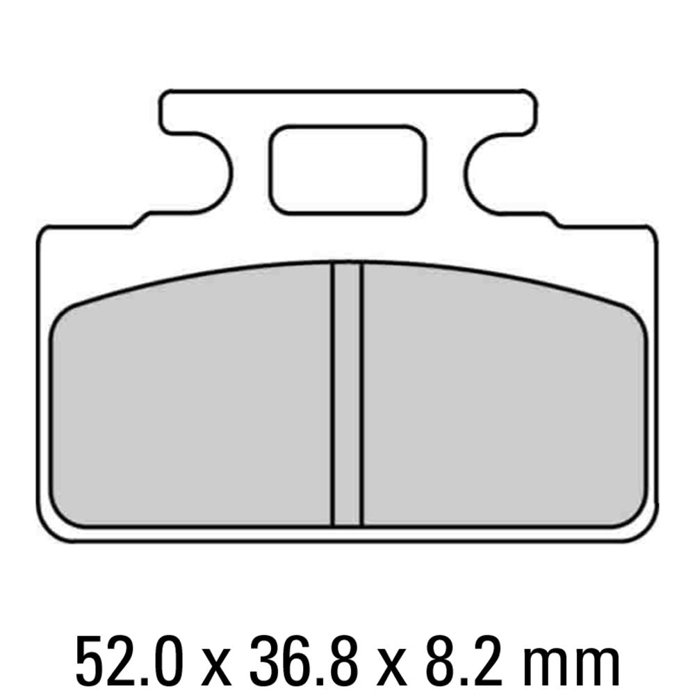 Ferodo FDB2192AG Argento Carbon Grip Road Series Organic/Non-Sintered Carbon Grip Compound Brake Pads