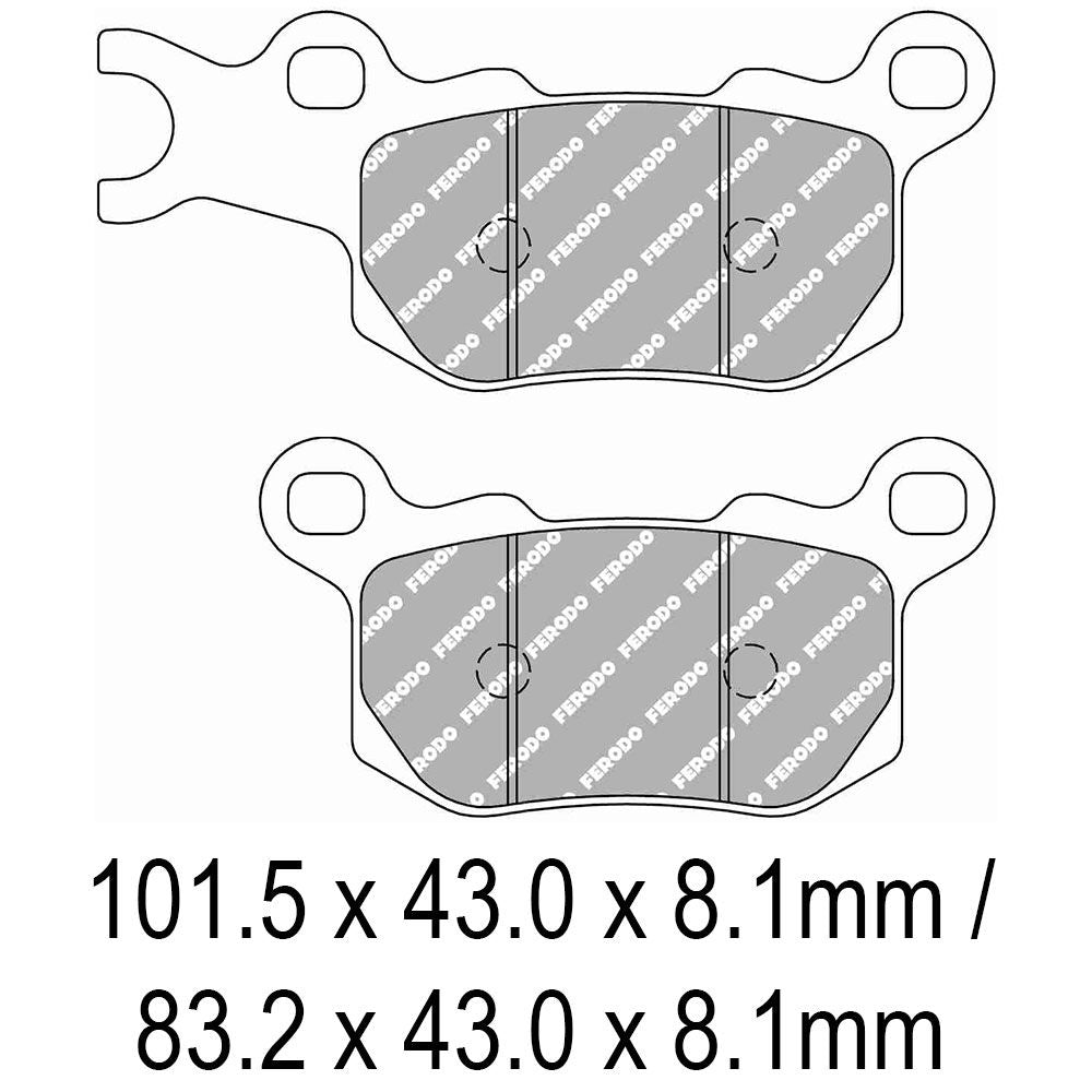 Ferodo FDB2318SG Sinter Grip SG Off-Road Series Sintered Metal Compound Brake Pads