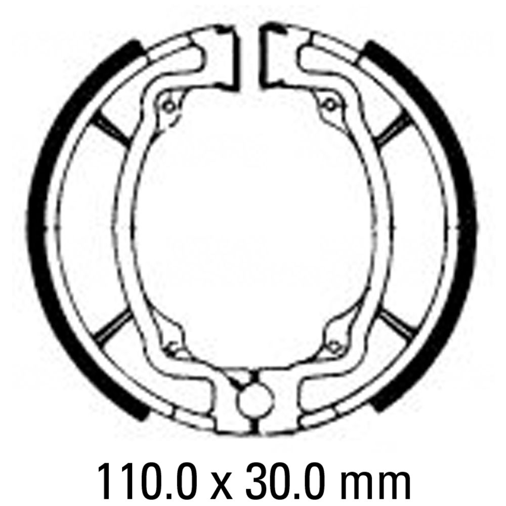 Ferodo FSB722 Organic Compound Brake Shoes