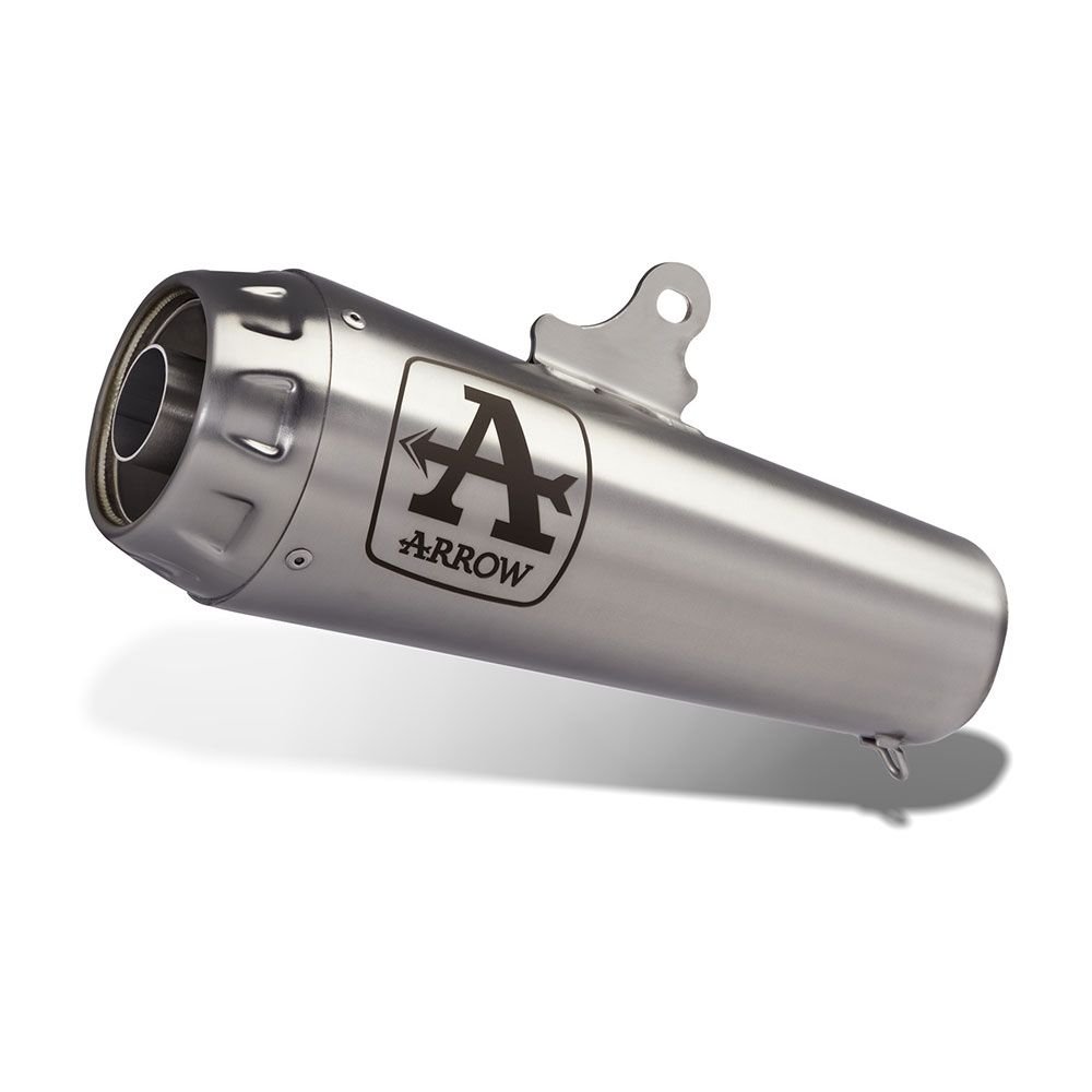 Arrow 77502PRN Pro-Race Nichrom Dark Slip-On Muffler w/Steel End Cap for BMW F 900 R/F 900 XR 25-Up