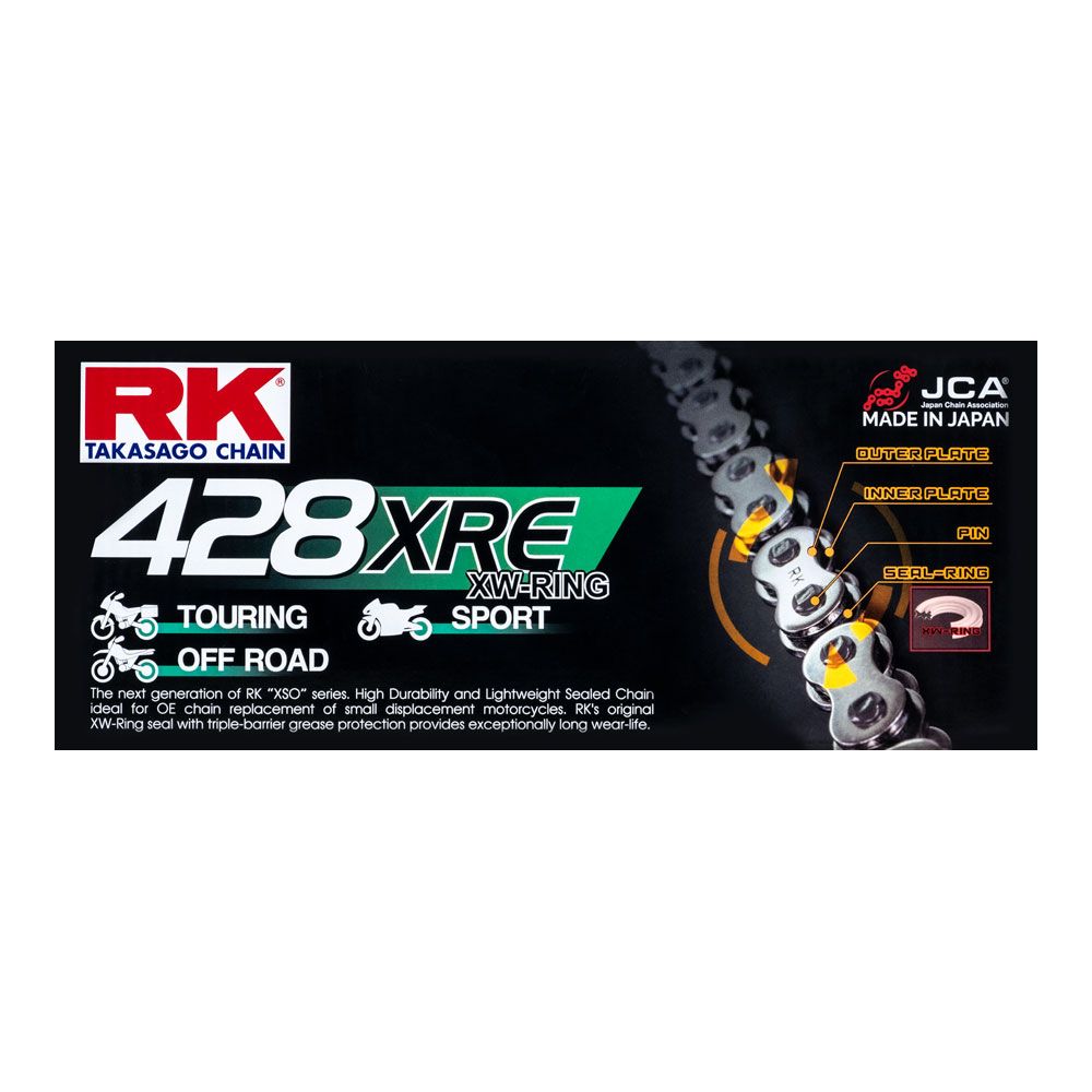RK 12-48E-136 XRE Series XW-Ring Chain 428XRE 136 Link