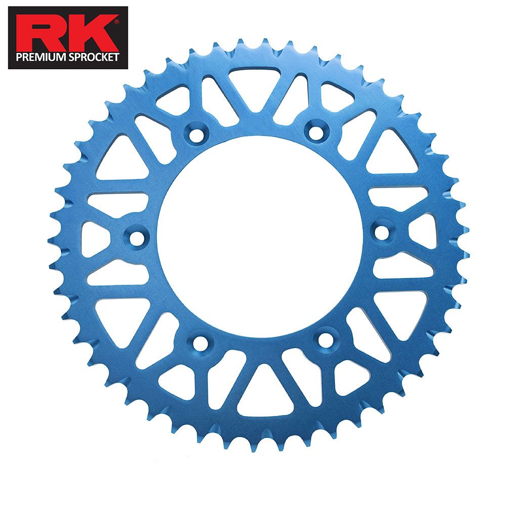 RK Takasago Chain Alloy Racing 49T Rear Sprocket Blue (520 Pitch Chain)