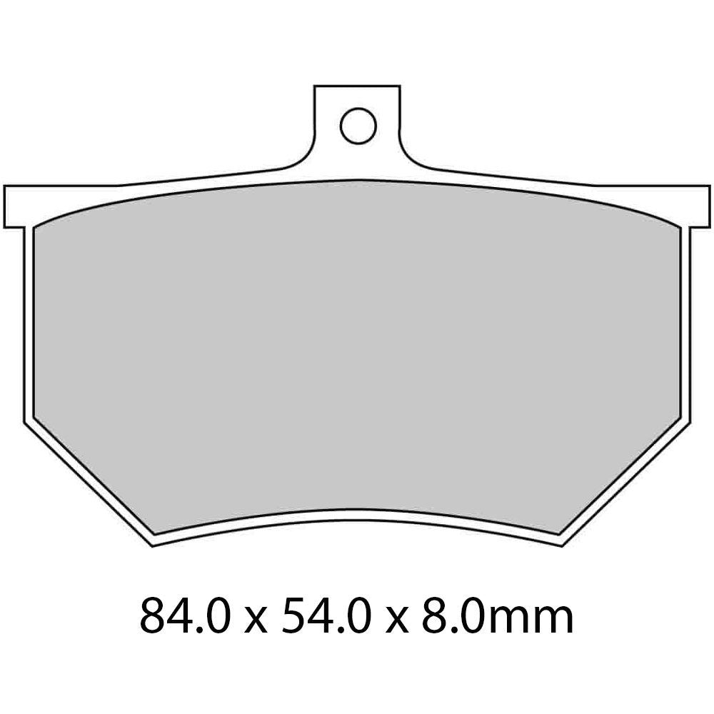 Ferodo FRP410P Platinum Carbon Grip Road Series Organic/Non-Sintered Compound Brake Pads