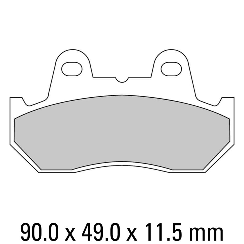 Ferodo FDB665P Platinum Carbon Grip Road Series Organic/Non-Sintered Compound Brake Pads