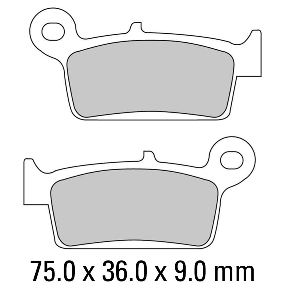 Ferodo FDB672AG Argento Carbon Grip Road Series Organic/Non-Sintered Carbon Grip Compound Brake Pads