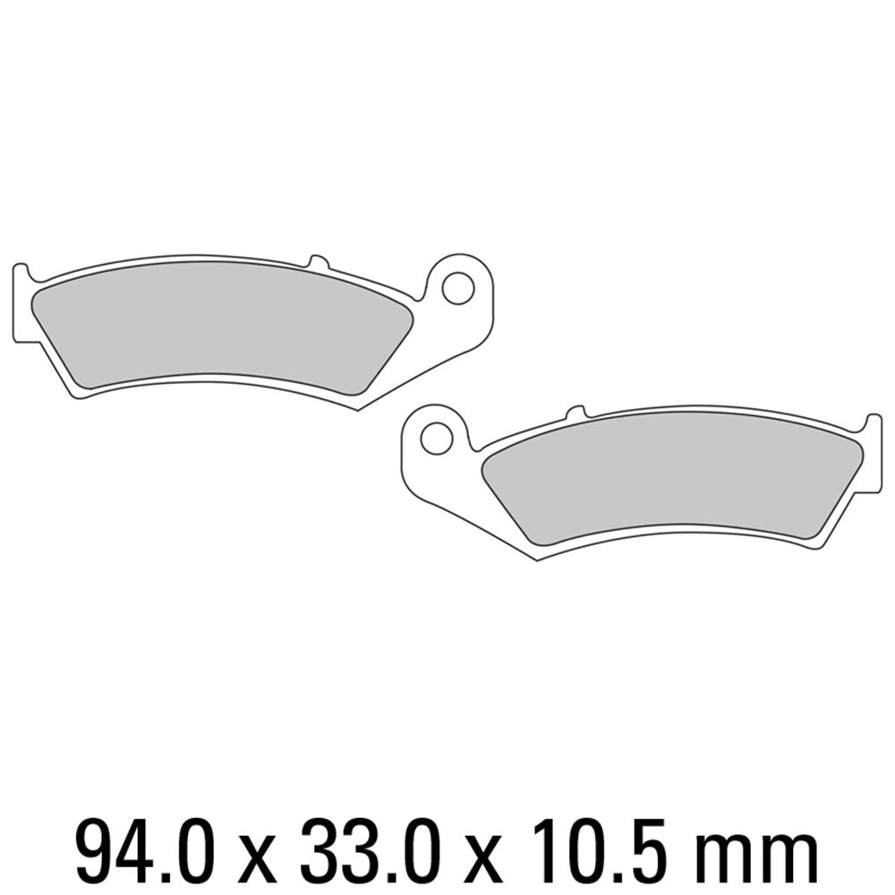 Ferodo FDB496P Platinum Carbon Grip Road Series Organic/Non-Sintered Compound Brake Pads