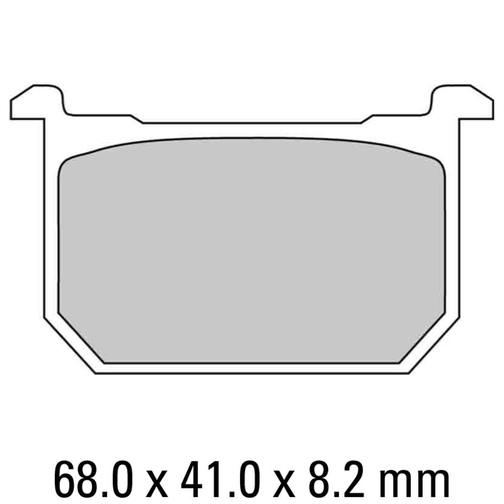 Ferodo FDB299P Platinum Carbon Grip Road Series Organic/Non-Sintered Compound Brake Pads