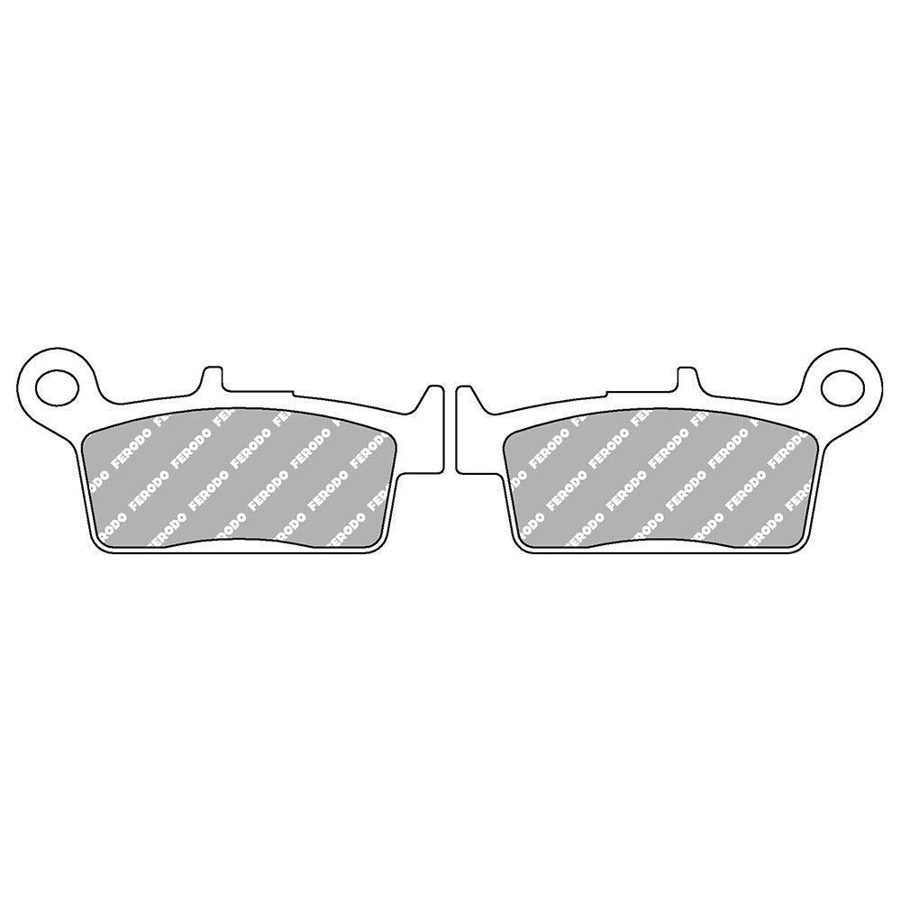 Ferodo FDB672EF Eco-Friction Road Series Organic/Non-Sintered Mid-Metallic Compound Brake Pads