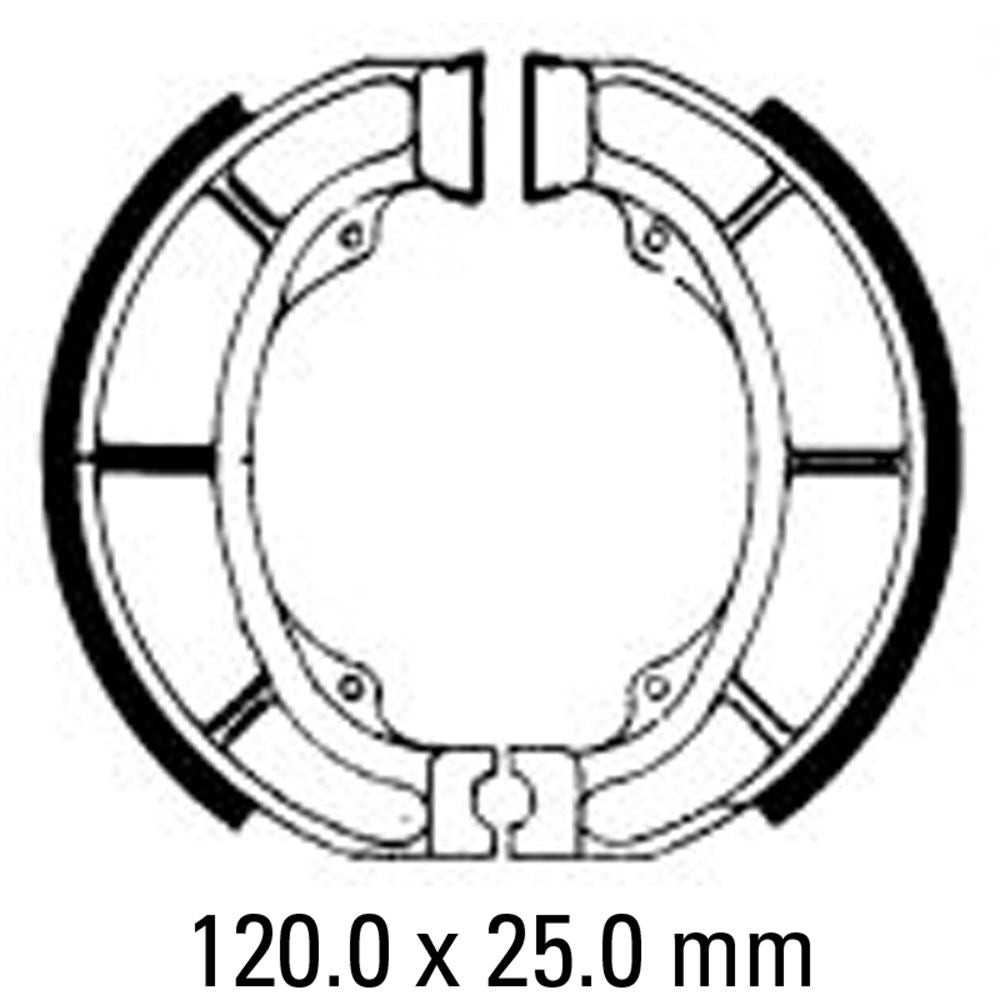 Ferodo FSB777A Eco-Friction Series Organic Compound Brake Shoes