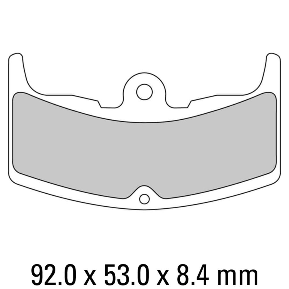 Ferodo FDB310P Platinum Carbon Grip Road Series Organic/Non-Sintered Compound Brake Pads