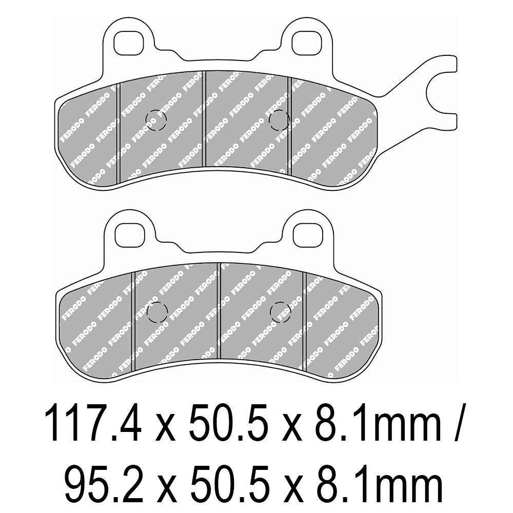 Ferodo FDB2315SG Sinter Grip SG Off-Road Series Sintered Metal Compound Brake Pads