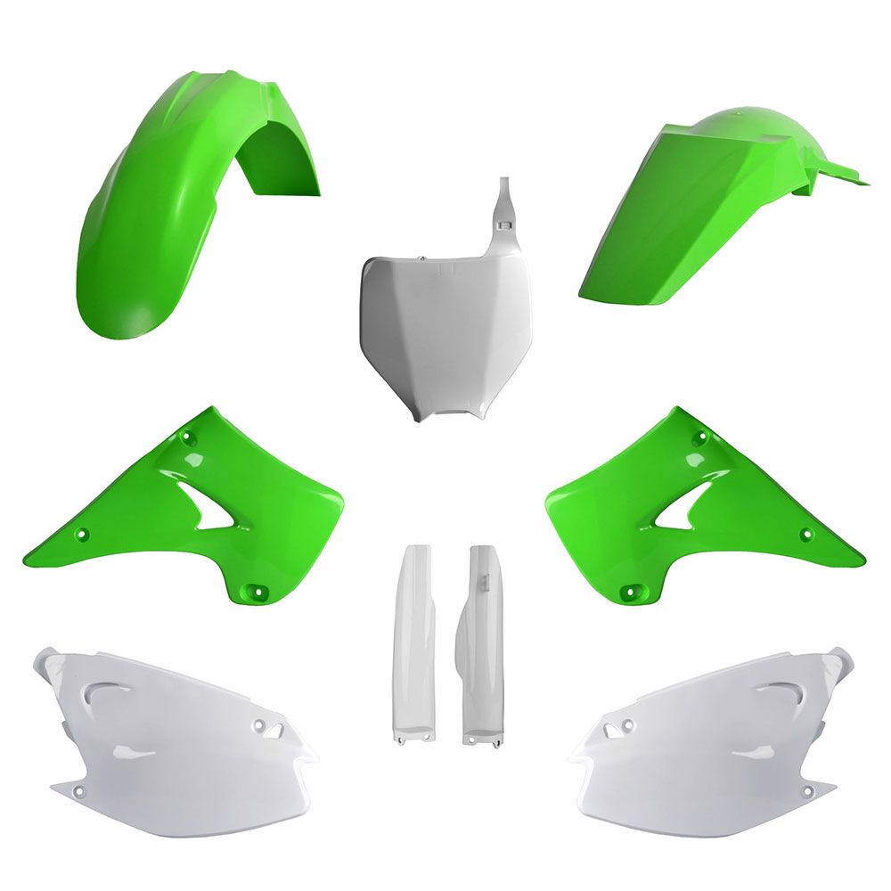 Polisport MX Plastic Kit OEM Colours for Kawasaki KX125/KX250 04-08