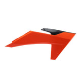 Polisport Radiator Shrouds Black/Orange for KTM 125/150/200/250 SX/250/350/450/505 SX-F/250/300 XC/250/350/450 XC-F 23-24/125/200/250/300/450/500 EXC/250/350/450/500 EXC-F/125/150/250/300 XC-W/250/350/450/500 XCF-W 24-25