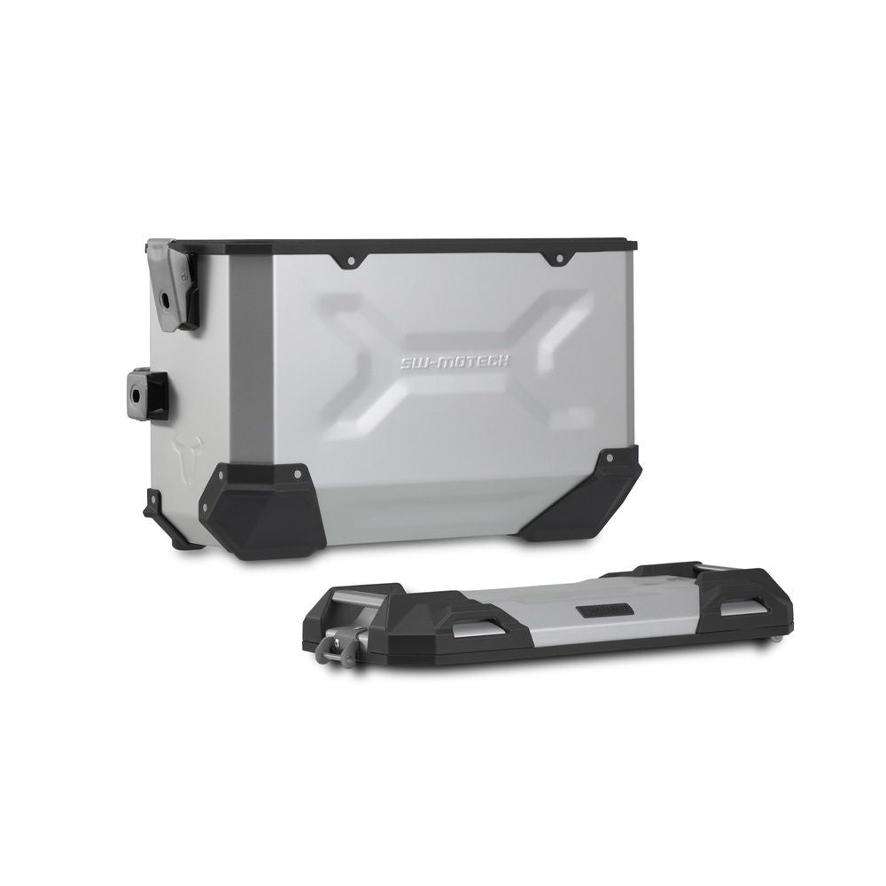 SW-Motech SW-KFT2299570000-S TRAX ADV 45/37L Aluminium Silver Case System for Ducati DesertX 22-Up/DesertX Rally 23-Up