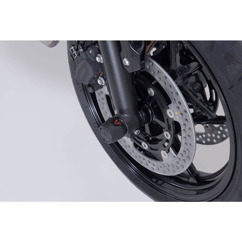 SW-Motech SW-STP0817611300-B Front Axle Slider Set Black for Kawasaki Z650 S 25-Up
