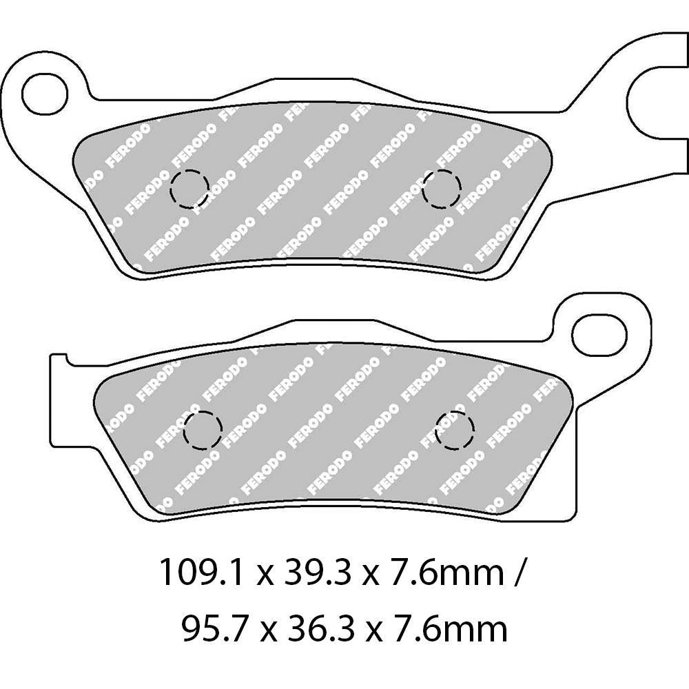 Ferodo FDB2274SG Sinter Grip SG Off-Road Series Sintered Metal Compound Brake Pads