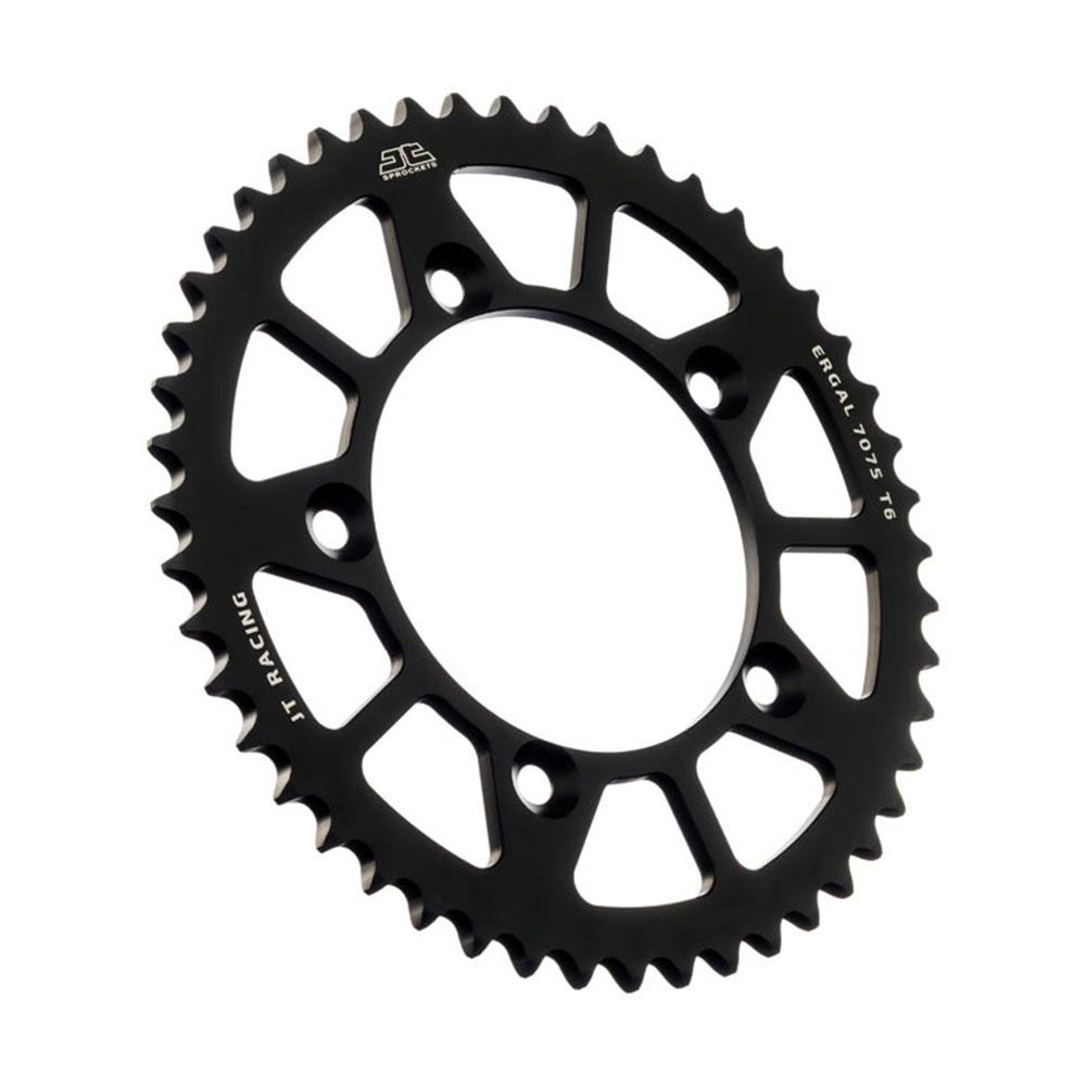 JT Sprockets RaceLite Series Alloy 46T Rear Sprocket Black (420 Pitch Chain)