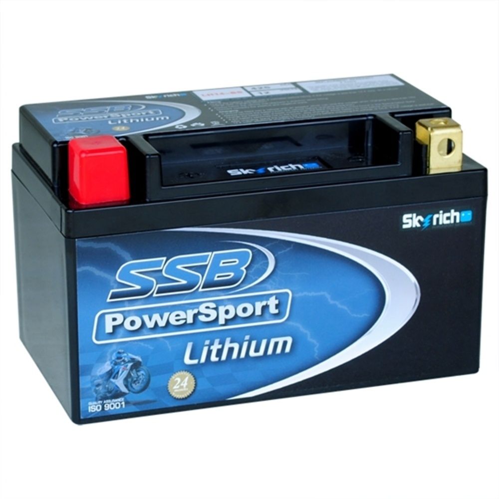 SSB LH14-BS PowerSport High Performance 12V 7Ah/420CCA Lithium Battery